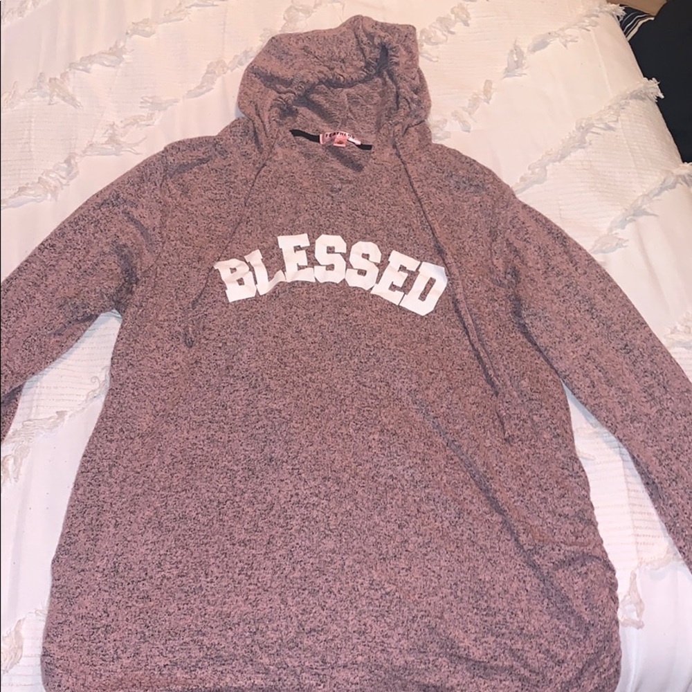 “Blessed” Pink/Purple Hoodie Sweatshirt